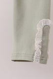 Pumpkin Embroidery Lace Ruffle pants set - Aaria Tees Aaria Tees