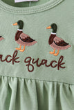Green Duck guack guack Ruffle Gingham Bloomer Set Aaria Tees