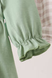 Green Duck guack guack Ruffle Gingham Bloomer Set Aaria Tees