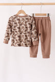 Brown camouflage pocket jogger set - Aaria Tees Aaria Tees