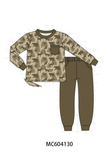Brown camouflage pocket jogger set Aaria Tees