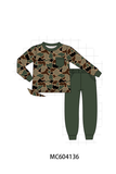 Green camouflage pocket jogger set Aaria Tees