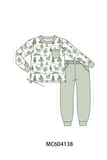 Sage tree pocket jogger set Aaria Tees