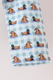 Blue mallard duck embroidery pants set - Aaria Tees Aaria Tees
