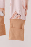 Khaki western boots bamboo zipper romper Aaria Tees