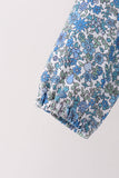Teal floral print mom&me skorts set - Aaria Tees Aaria Tees