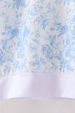 Blue floral print mom&me pants set - Aaria Tees Aaria Tees