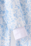 Blue floral print mom&me pants set - Aaria Tees Aaria Tees