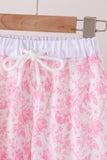 Pink floral print mom&me pants set - Aaria Tees Aaria Tees