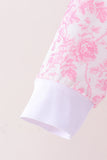 Pink floral print mom&me pants set - Aaria Tees Aaria Tees