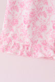 Pink floral print mom&me pants set - Aaria Tees Aaria Tees