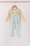 Khaki Geo Diamond 2pc romper set - Aaria Tees Aaria Tees