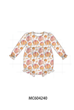 Orange Pumpkin Print Bubble Aaria Tees