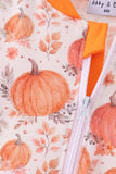 Orange Pumpkin Print Romper - Aaria Tees Aaria Tees