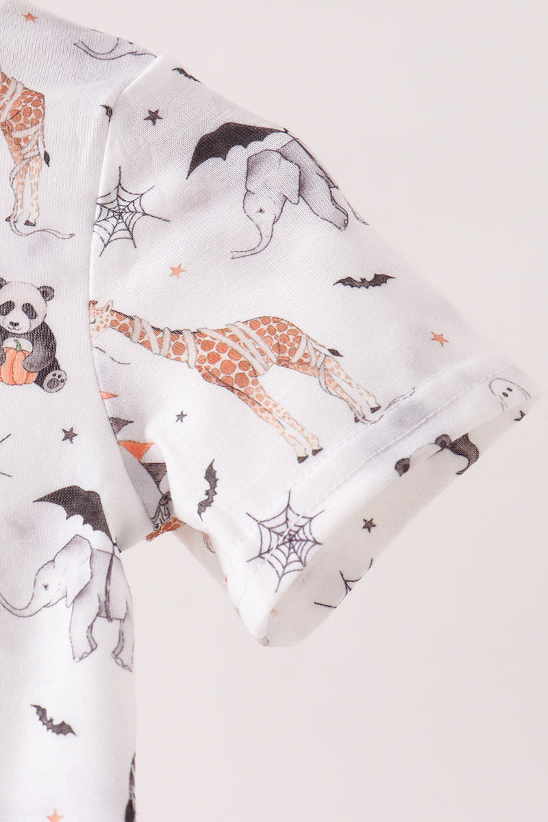 Brown zoo animal romper - Aaria Tees Aaria Tees