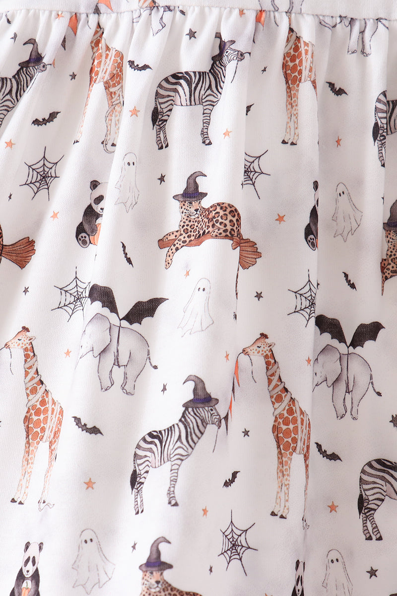 Brown zoo animal ruffle pants set - Aaria Tees Aaria Tees