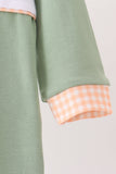 Green farm embroidery romper - Aaria Tees Aaria Tees