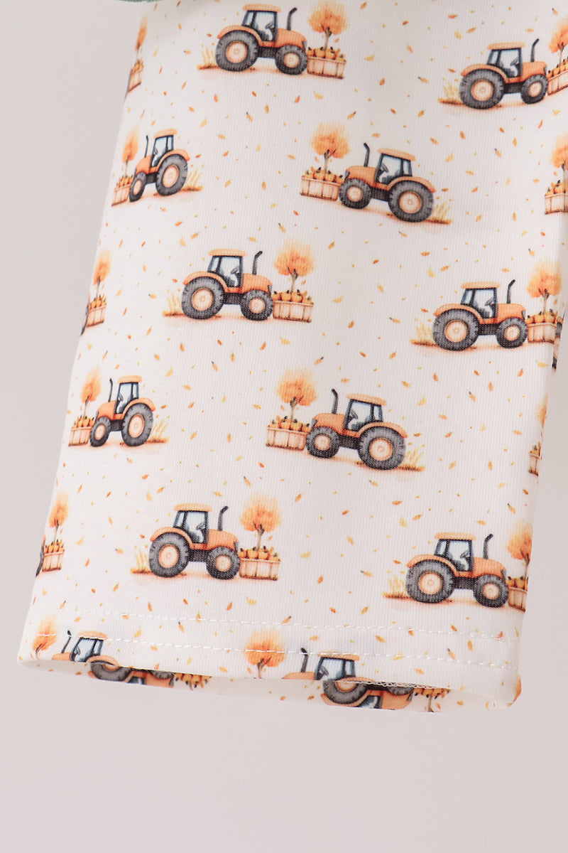 Green farm embroidery pants set - Aaria Tees Aaria Tees