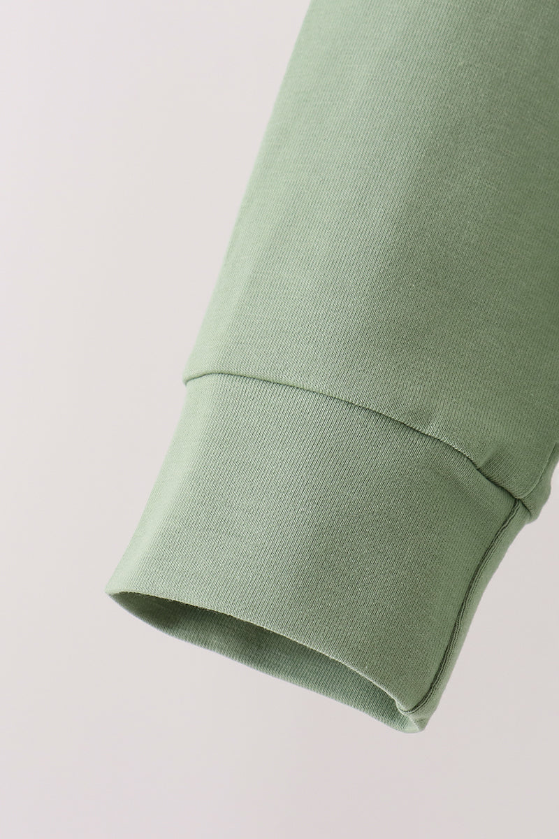 Green farm embroidery pants set - Aaria Tees Aaria Tees