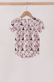 Pink Spooky embroidery bubble Aaria Tees