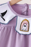 Purple spooky embroidery bloomer set Aaria Tees
