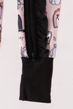 Pink Spooky embroidery bamboo ruffle romper Aaria Tees
