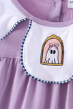 Purple spooky embroidery dress Aaria Tees