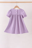 Purple spooky embroidery dress Aaria Tees
