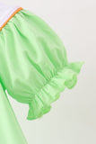 Green Jack-O-Lantern embroidery dress - Aaria Tees Aaria Tees