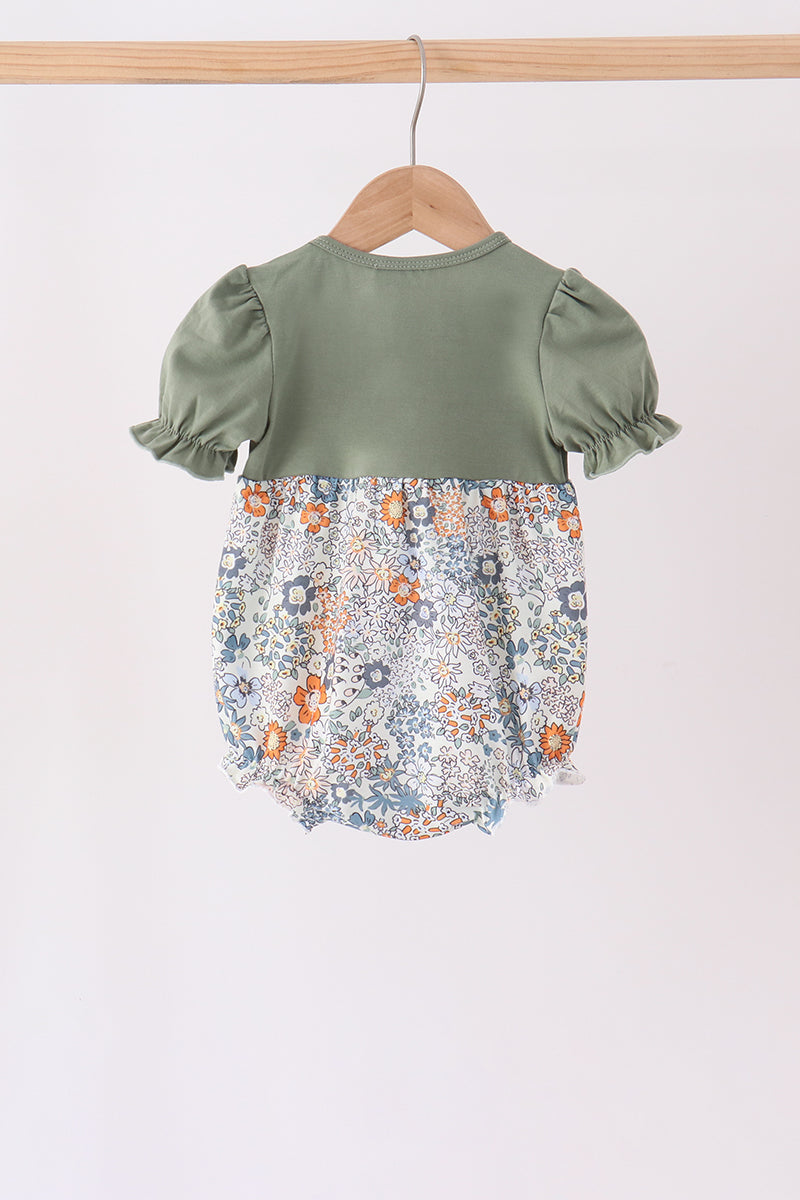 Green pumpkin french knot bubble - Aaria Tees Aaria Tees