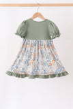 Green pumpkin french knot dress - Aaria Tees Aaria Tees