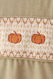 Sage pumpkin embroidery top - Aaria Tees Aaria Tees