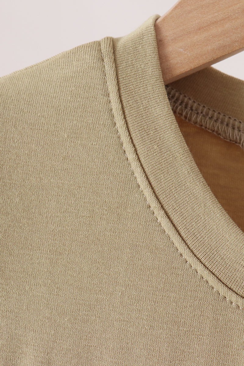 Sage pumpkin embroidery top - Aaria Tees Aaria Tees