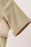 Sage pumpkin embroidery top - Aaria Tees Aaria Tees
