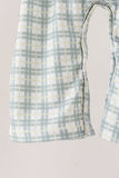 Sage plaid 2pc romper set Aaria Tees