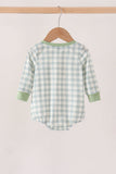 Sage plaid pocket bubble Aaria Tees