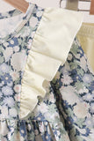 Vintage Floral Ruffle Pants Set Aaria Tees