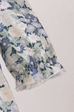 Vintage Floral Smocked Ruffle Dress Aaria Tees
