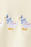 Beige goose embroidery bloomer set Aaria Tees