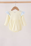 Beige goose embroidery ruffle bubble Aaria Tees