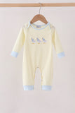 Beige goose embroidery romper Aaria Tees