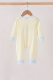 Beige goose embroidery romper Aaria Tees