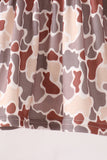 Khaki camoufalge cross deer embroidery ruffle bloomer set - Aaria Tees Aaria Tees