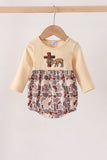 Khaki camoufalge cross deer embroidery bubble - Aaria Tees Aaria Tees