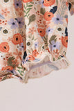 Coral floral smocked bubble Aaria Tees