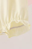Cream smocked bow bubble - Aaria Tees Aaria Tees