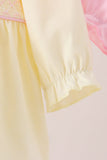 Cream smocked bow bloomer set - Aaria Tees Aaria Tees