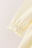 Cream smocked bow dress - Aaria Tees Aaria Tees