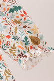 Sage pumpkin embroidery leaves dress Aaria Tees