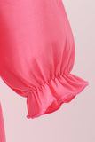 Pink sweet as pie embroidery ruffle bubble Aaria Tees